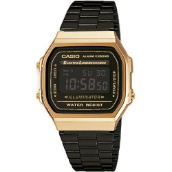 CASIO VINTAGE Mod. ICONIC - GOLD & BLACK A168WEGB-1BEF